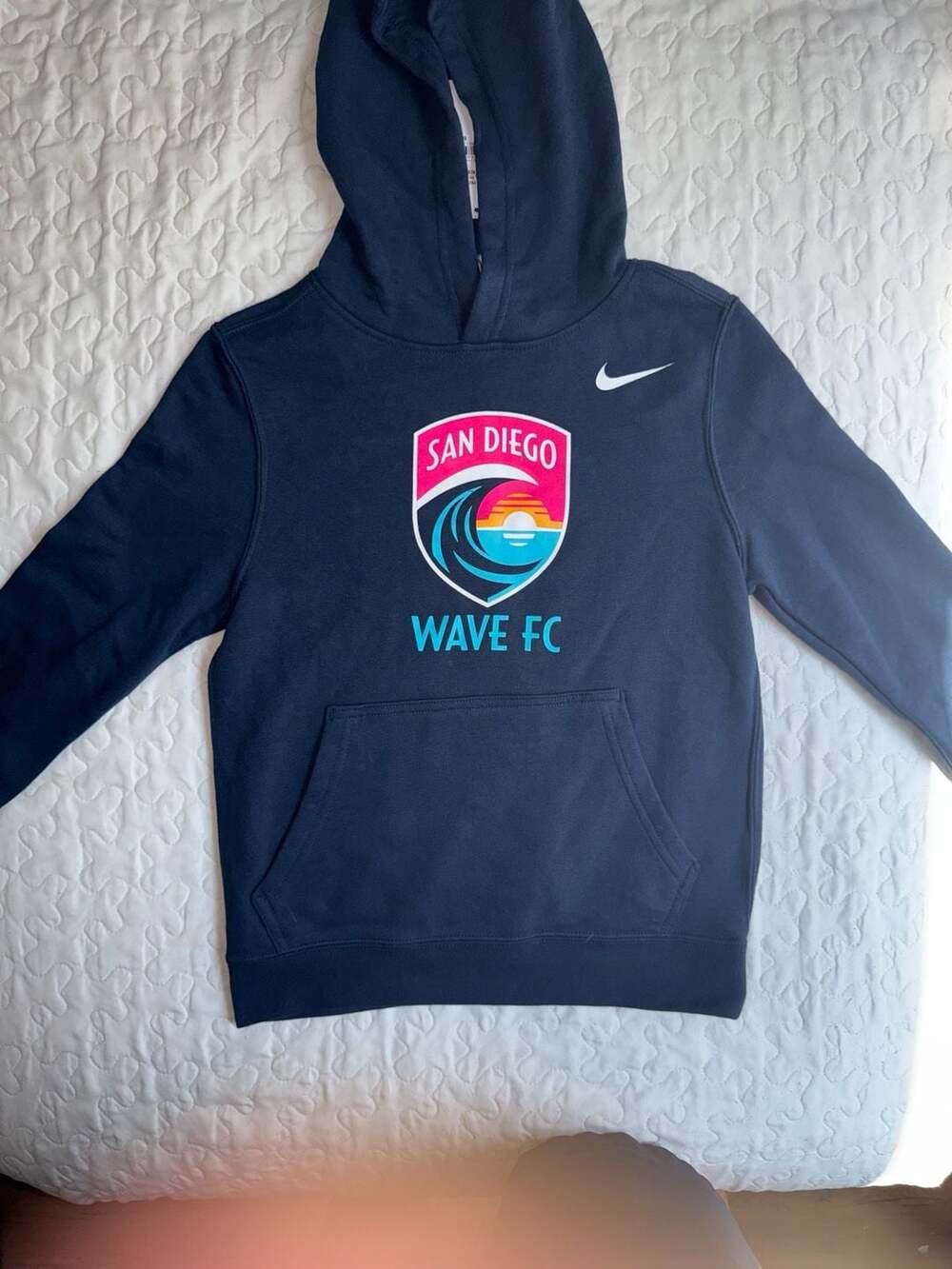 Nike Youth San Diego Wave FC Club Fleece Hoodie Navy
